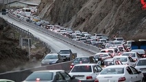 ترافیک در جاده چالوس و آزادراه تهران شمال سنگین شد