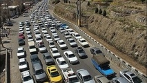 ترافیک سنگین در محور چالوس