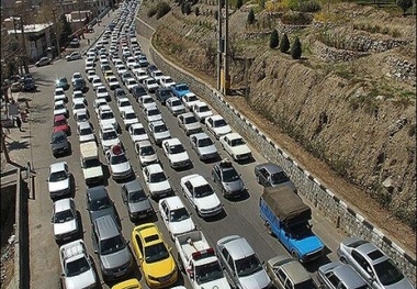 ترافیک سنگین در محور قزوین به کرج