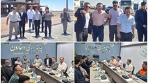 بازدید مدیرکل دفتر امور فنی و مهندسی ساختمان و سرپرست دفتر ترانزیت و حمل ونقل بین المللی سازمان از وضعیت پایانه مرزی دوغارون