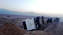 افزایش تصادفات رانندگی در جاده های زاهدان به دلیل شرایط راه ها