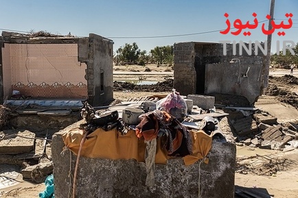 خسارت سیل در روستاهای« زرآباد سیستان و بلوچستان»