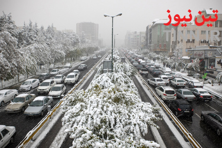 بارش اولین برف پاییزی در تهران