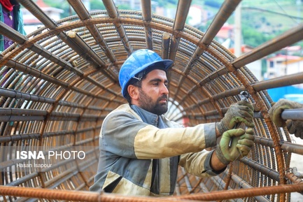 گزارش تصویری مراحل اجرایی احداث پل ۶۰۰ متری شهر پل سفید - مازندران (13)