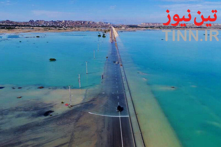 آبگرفتگی روستاهای طولا و رمچاه در جزیره قشم