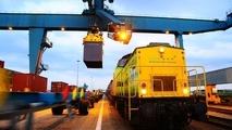 China train arrives in port of Rotterdam