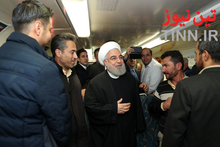 سفر مترویی دکتر روحانی به هشتگرد