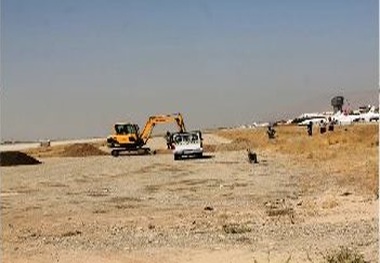 شروع نصب چراغ های SFLS در باند ۲۹ چپ فرودگاه مهرآباد